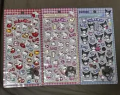 サンリオ第二弾　ボンボンドロップシール　キティー　クロミ　3点セット