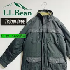 【エルエルビーン：ミリタリージャケット】シンサレート　裏ボア　L size相当