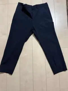 ZARA ネイビー ストレートカット スラックス