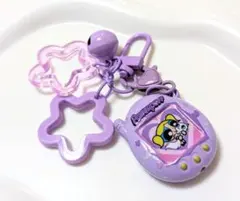 ️⭕️️アウトレット品⭕️️パワーパフガールズ たまごっち型キーホルダー 紫