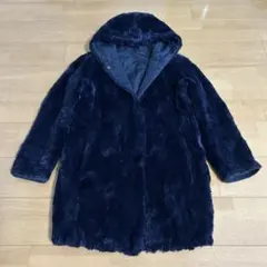 MaxMara STUDIO ラビットファー100％毛皮リバーシブルコート　40