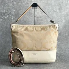 Y2K coach signature hobo 2way Bag