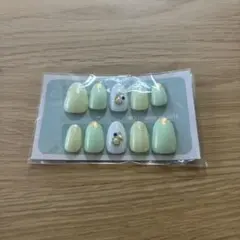 ネイルチップ 黄色 黄緑