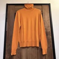 ズッカ　CABANE de ZUCCa　オレンジ タートルネックニット