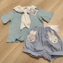 ベビー　キッズ　バースデイ　ミッフィー　セーラー　セットアップ