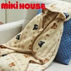 MIKIHOUSE ミキハウス フード付き ブランケット プッチーBくん