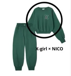X-girl × NICO CREW SWEAT TOP - メルカリ