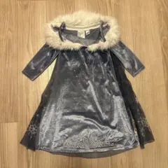 Disney H&M アナ雪 エルサ 冬服 長袖 ワンピース 110 4T
