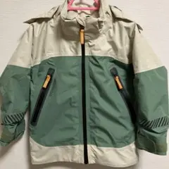 DIDRIKSONS フード付きナイロンジャケット　ベージュ　グリーン