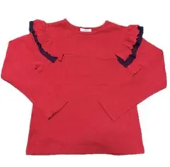 セラフ　肩フリルトップス　長袖　フリル　女の子　子ども服