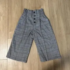 GU ワイドパンツ　100cm チェック