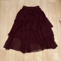 NICE CLAUP フレアロングスカート