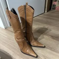 MORGAN モルガン　ブラウン　ロングブーツ　36