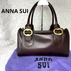 希少・美品】ANNA SUI ドクターズバッグ ダレスバッグ ブラック レザー
