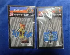 ズートピア アクリルキーホルダー ニック ジュディ 2種セット