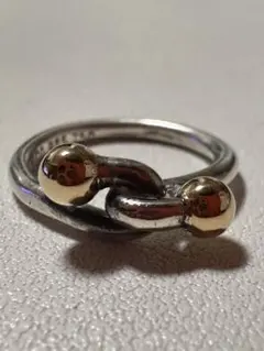 オールド ティファニー フックアンドアイ リング 指輪 シルバー 18K 