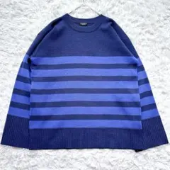 美品 ヴェルメイユパーイエナ ニット セーター ボーダー 近年モデル 上品 リブのサムネイル