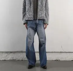 NVRFRGT 3D Twisted Wide Leg Jeans