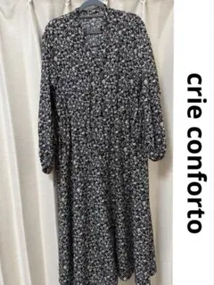 crieconforto 長袖ロングワンピース　マタニティー服　小花のサムネイル