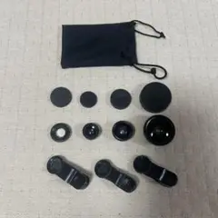 スマホ用 魚眼レンズセット ブラック