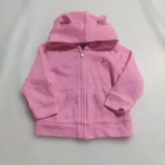 babyGap ベビーギャップ 耳付き フードパーカー ピンク 80cm