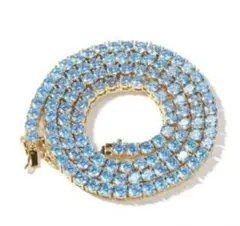 Luxury Tennis Necklace 【4mm / BLUE】