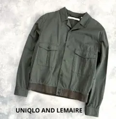希少 ユニクロ ルメール シャツブルゾン カーキ Lサイズ