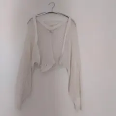 メッシュ編みカーディガンМ
