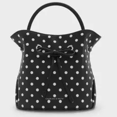 CHARLES & KEITH ドット柄ハンドバッグ