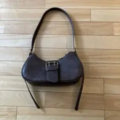 【GU】ブラウン ショルダーバッグ