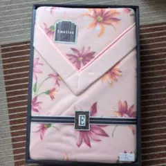 Emotion 花柄フリースブランケット ピンク