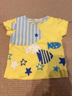 ベイビーチアー　魚と星のデザイン Tシャツ 80cmのサムネイル