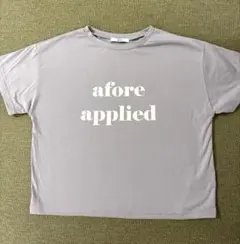 GRL ラベンダー プリントTシャツ　フリーサイズ