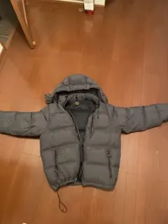 POLO グレー ダウンジャケット フード付き