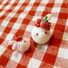 苺シリーズ♡仲良しうさぎちゃん