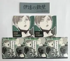 ハイキュー　スクエアステッカー　二口堅治　青根高伸　横断幕ステッカー