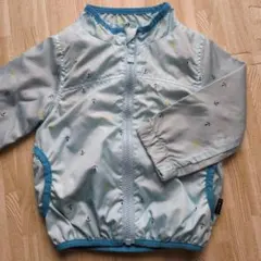 水色アウタージップアップジャケットエルサ色ジャケット80cm