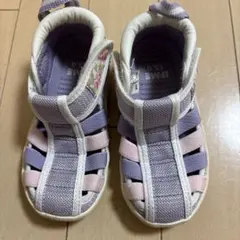 イフミ　ブランシェス　15センチ　サンダル　紫　ピンク