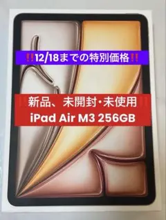 Apple iPad Air M3 256GB 11インチ スターライト