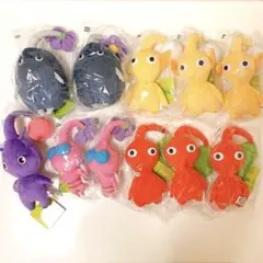 【新品・未開封】ピクミン　ぬいぐるみ　赤　黄　岩　羽　紫　11個セット★