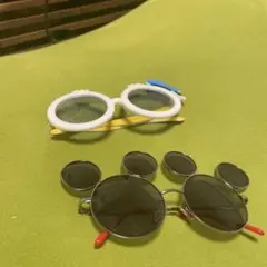 ミッキー型サングラス ドナルドサングラス2個セット値下げ