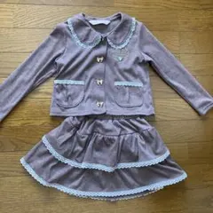 ブラウン襟付きスーツ 110サイズ