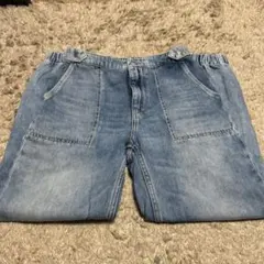 Bershka ライトブルー ダメージデニムパンツ サイズ36