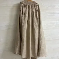 Ray BEAMS ベージュ ロングスカート