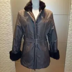 クリッツァ 襟袖リアルファー付き 中綿コート