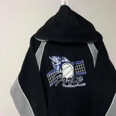 US古着 Holloway スウェットパーカー ビッグロゴ バックプリント S