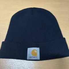 carhartt ⭐️ ネイビー ニット帽　冬