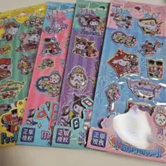 海外公式　サンリオ　シャカシャカシール　4点セット