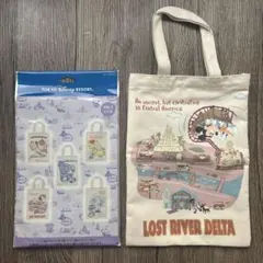 【新品】ディズニー　パークマップ　トートバッグ ロストリバーデルタ