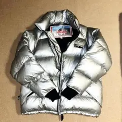 ☆希少☆FIRST DOWN USA 肉厚ダウンジャケットシルバー フード付き